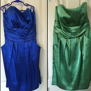 Davids bridal bridesmaid strapless dress